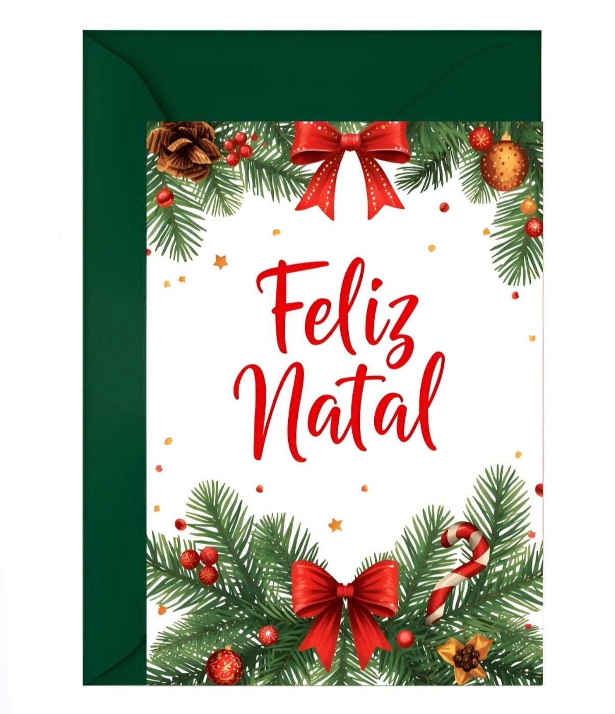 Cartão De Natal Comemorativo P/ Presentes, Mensagens.