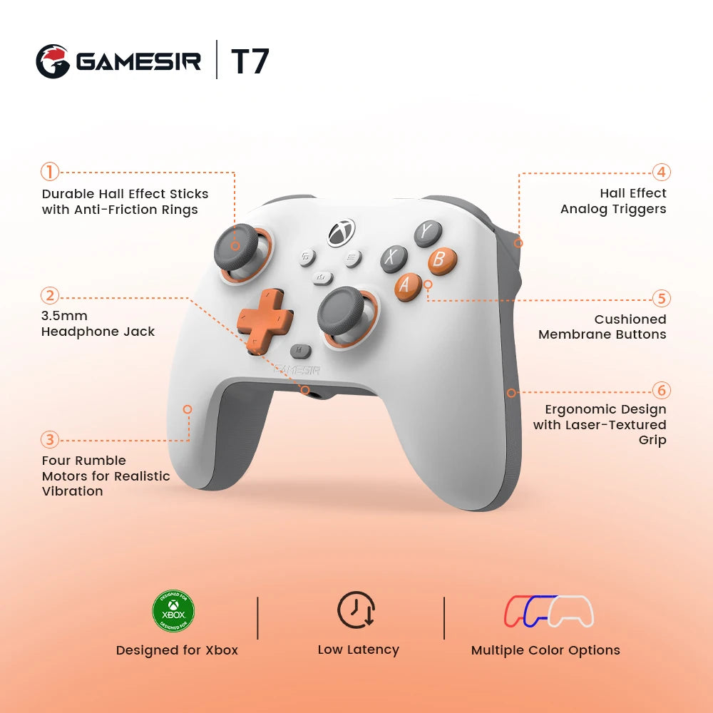 GameSir T7 Xbox Gaming Controller Gamepad com fio