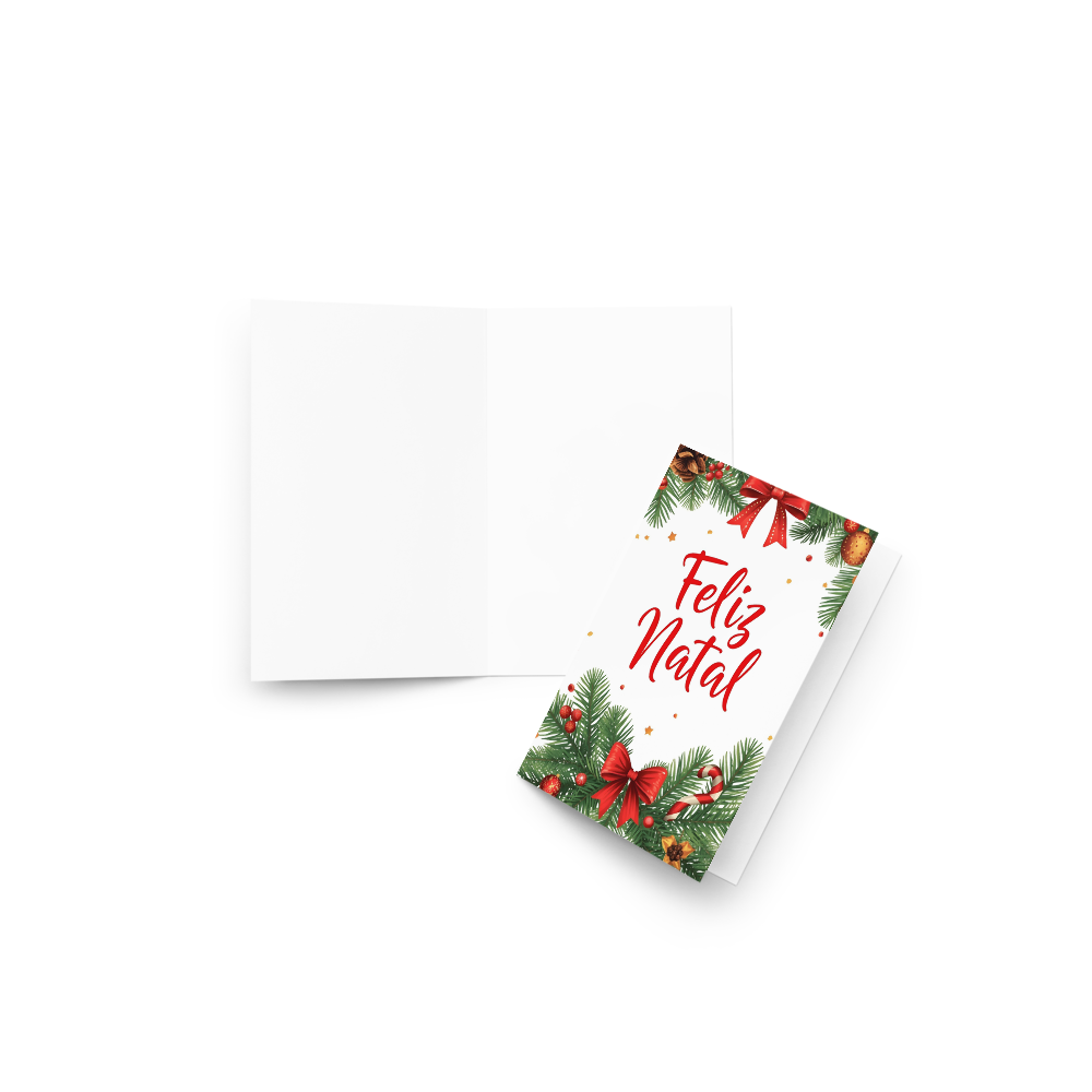 Cartão De Natal Comemorativo P/ Presentes, Mensagens.