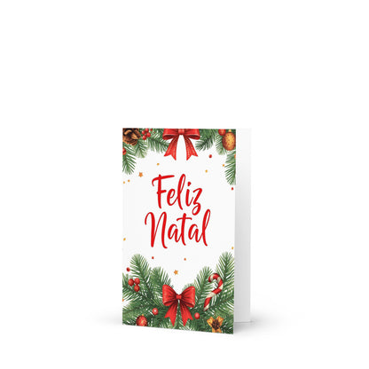 Cartão De Natal Comemorativo P/ Presentes, Mensagens.